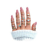 Anillos - Boho Retro Stackable Rings Sets For Teen Girls Wom