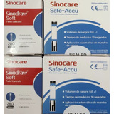 100 Tiras Reactivas Y 100 Lancetas Sinocare Safe Accu