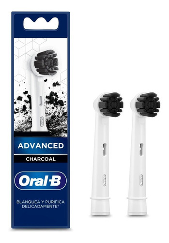 Repuesto Cepillo Eléctrico Oral-b Charcoal X2 Unidades