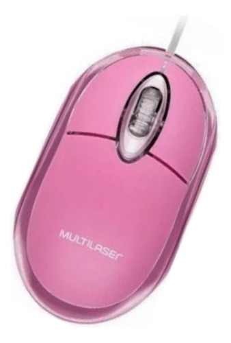 Mouse Multilaser Classic Box Usb Rosa - Mo181