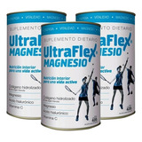 Combo X 3 Und Ultraflex Magnesio Colágeno Hidrolizado 420 G