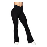 Leggings Acampanados De Yoga, Control Abdomen, Cintura Alta