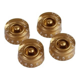 Knob P/ Guitarra Les Paul Kblp Dourado C/ 4 Pçs