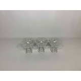 Set 3 Copas Para Huevo Duro Cristal Cortado Oferta D5