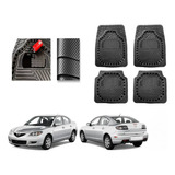 Tapete Carbono 3d Grueso Mazda 3 Sedan 2006 A 2009