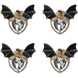 4pcs Bat Cabinet Knobs Drawers Knobs,bat Creative Crystal Ba