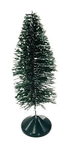 Árvore  Natal  Verde  Pequena Nevada 25 Cm  Enfeite 