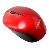 Mousse Mouse Sem Fio Notebook Pequeno Ultra Leve Trabalho X Cor Vermelho