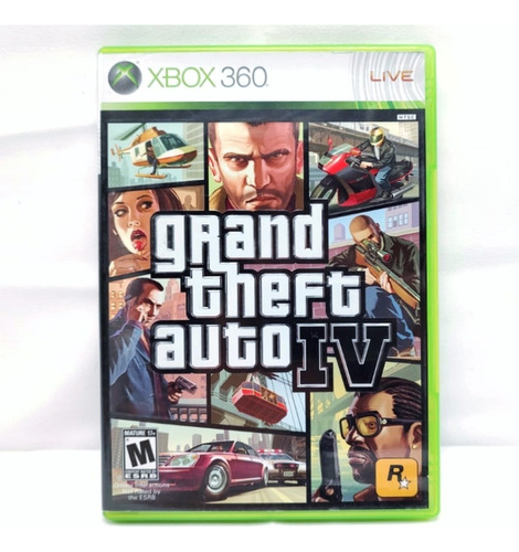 Grand Theft Auto Iv Gta 4 Con Manual Y Mapa Xbox 360 Y One