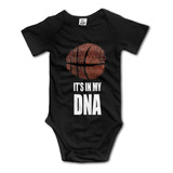 Pelele De Manga Corta De Baloncesto Its In My Dna Baby Clim.