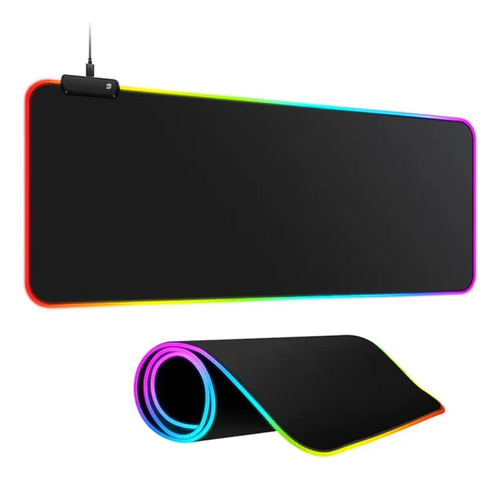 Mouse Pad Alfombrilla Gaming Xxl Con Luces Led Rgb. 70x30 Cm