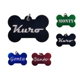 1 Pz Placa Identificacion Mascota Personalizada Colores 