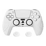 Funda Anti Deslizante Silcona Control Playstation 5 Blanco