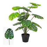 Planta Artificial Decorativa Interiores Monstera 55cm  