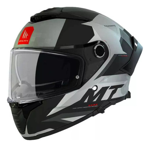 Casco Moto Mt Thunder 4 Exeo C2 Mate Doble Visor Integral