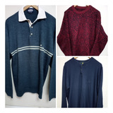 Sweaters Lana Y Remera Hilo Hermosos P/hombre ( Lote De 3 ) 