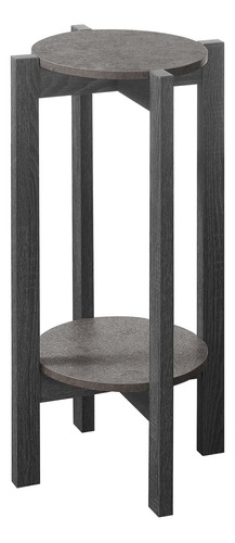 Soporte Plantas Newport Deluxe, Cemento Falso / Gris De...