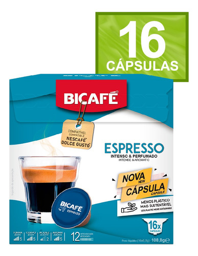 Cápsula De Café Bicafé Espresso P/ Máquinas Dolce Gusto