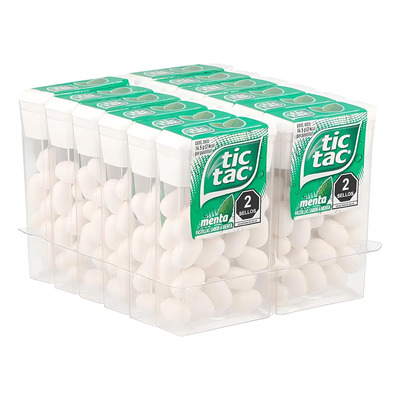Tic Tac Menta Pastillas Pack 12 Unidades 174g Refrescante Formato Bolsillo Aliento Fresco Snack Ligero Confiteria Calidad | MercadoLibre
