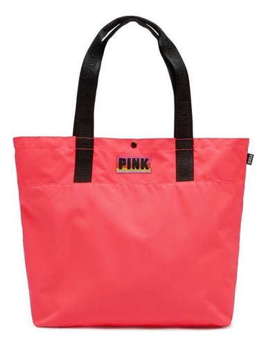 Victoria´s Secret Tote Bag Pink Bright Neon Coral Imp Usa