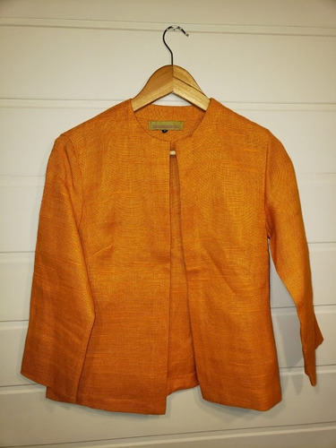 Saco Paula Y Agustina Ricci,cuello Mao, Naranja