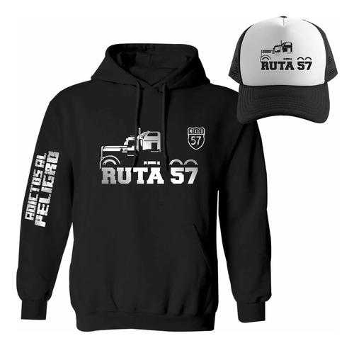 Kit Sudadera + Gorra Trucker Camión Básico W900 Trailero 57