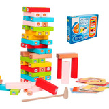 Jenga Color De Animalitos - Juego De Mesa Didactico