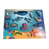 Juego De Pesca Con Imanes De Madera