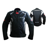 Chamarra Moto Protecciones Cordura Blackbike Ventilada 