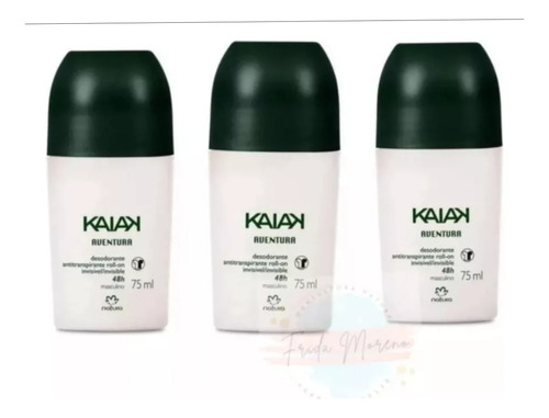 Kaiak Urbe Roll-on Desodorante Masculino 75ml Natur- Kit X3 