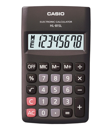 Calculadora Casio Hl-815l-bk 8 Dígitos