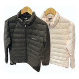 Campera 361 Short Down Jacket Rosa Claro Y Negro