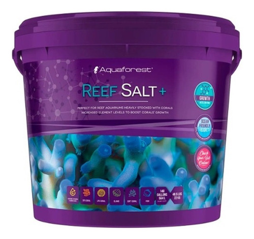 Reef Salt Plus Aquaforest Balde 5kg Sal Para Aquário Marinho