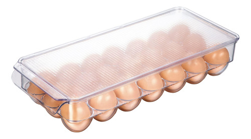 Organizador De Huevos Para Refrigerador Con Tapa Y Asa,