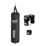 Conjunto De Bolsa Pesada Everlast De 70 Libras Mma