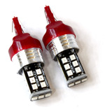 Foco Led 7743 15smd 12v Rojo Fijo/strobo