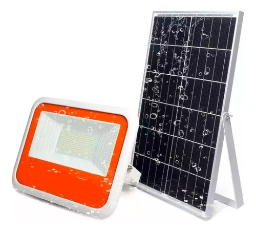 Reflector Led Energiu 100w + Panel Solar Con Control Remoto