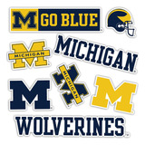 Calcomanía De Universidad De Michigan Wolverines Um U ...