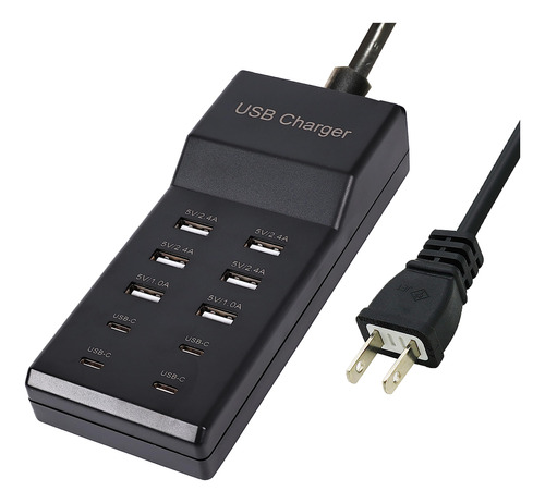 Wyssay Cargador Usb, Estacion De Carga Usb De 5 V 10 A (50 W