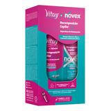 Kit Tratamento Cond Shampoo Recomposição Capilar Vitay Novex