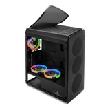 Gabinete Gamer Yeyian Ych-mta7-01bk Krypton Atx 3 Vent Argb