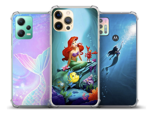 Capa Capinha Case Princesa Ariel Personalizada Para iPhone