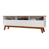 Rack Tv 65 Elegant Canela Blanco