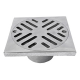 Rejilla Piso Decorativa 6x6puLG  Para Tubo 4puLG   Aluminio