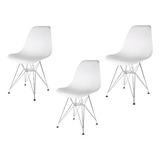 Silla Eames Eiffel De Comedor Cocina Calidad Set X3 Grupo Sl