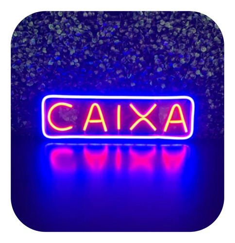 Letreiro Caixa Neon Led Luminoso Restaurante Bar Adega