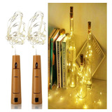 2 Luces De Hadas Led Con Corcho Decorativas Para Botellas