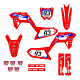 Kit Gráfico Crf 230 Biker Ride Adesivo Fino 0.16 Mm Kr-286