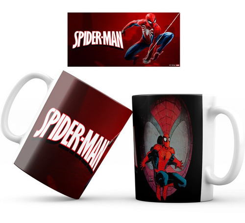 Mug Taza Spiderman Hombre Araña Superheroe Marvel 002