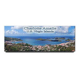 Imán De Nevera Panorámica De Charlotte Amalie, Recuerdo De V